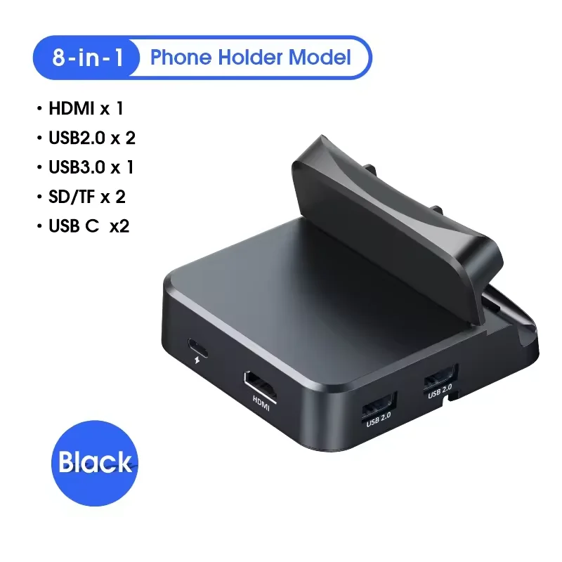 8 In 1 Type C Dock For Dex 4k Hdtv Sd Tf Card Reader Usb3.0 8 Ports Usb C Hub Docking Station - Buy 8 Port Usb Hub estacion De Acoplamiento 8 En 1 Usb C Multi Port Expander Type C Hub usb C Hub 8 Port