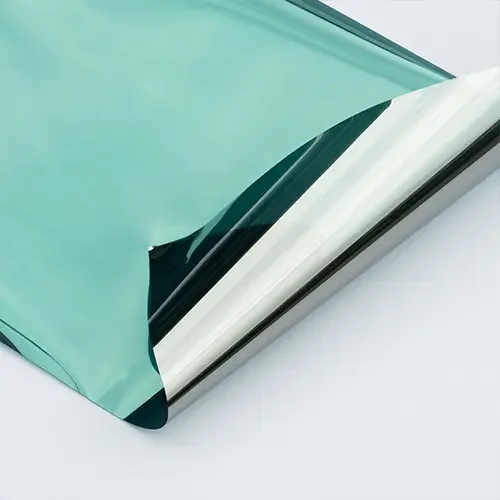1,52*30 м изоляционная защита конфиденциальности Серебристая/зеленая односторонняя зеркальная оконная стеклянная пленка