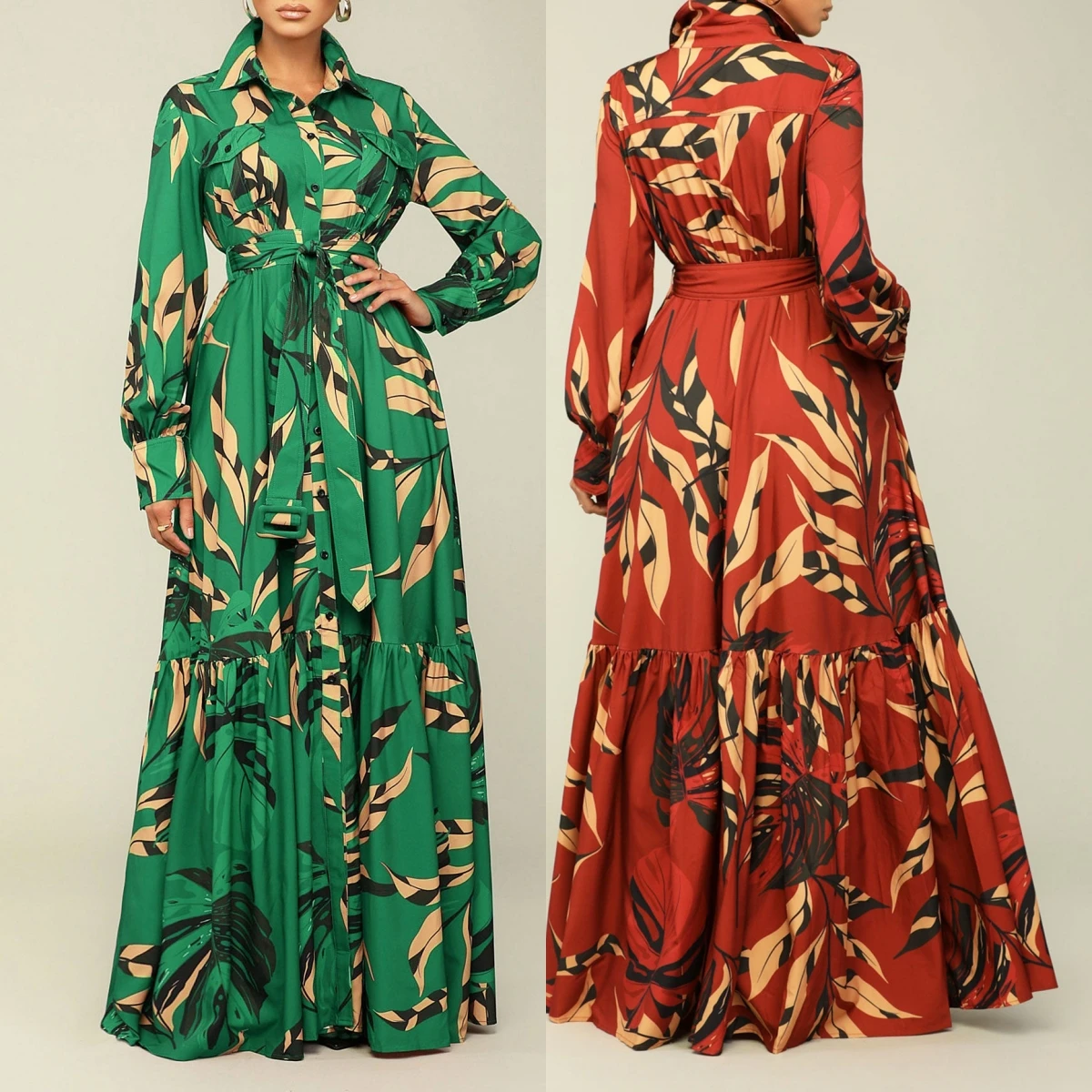 Wholesale long Dress Women Shirt Dress Dresses Women Casual Women's autumn lapel lace-up fashion print long leeve hirt kirt long kirt dress,1 Piece Wholesale long Dress Women Shirt Dress Dresses Women Casual Women's autumn lapel lace-up fashion print long leeve hirt kirt long kirt dress,1 Piece