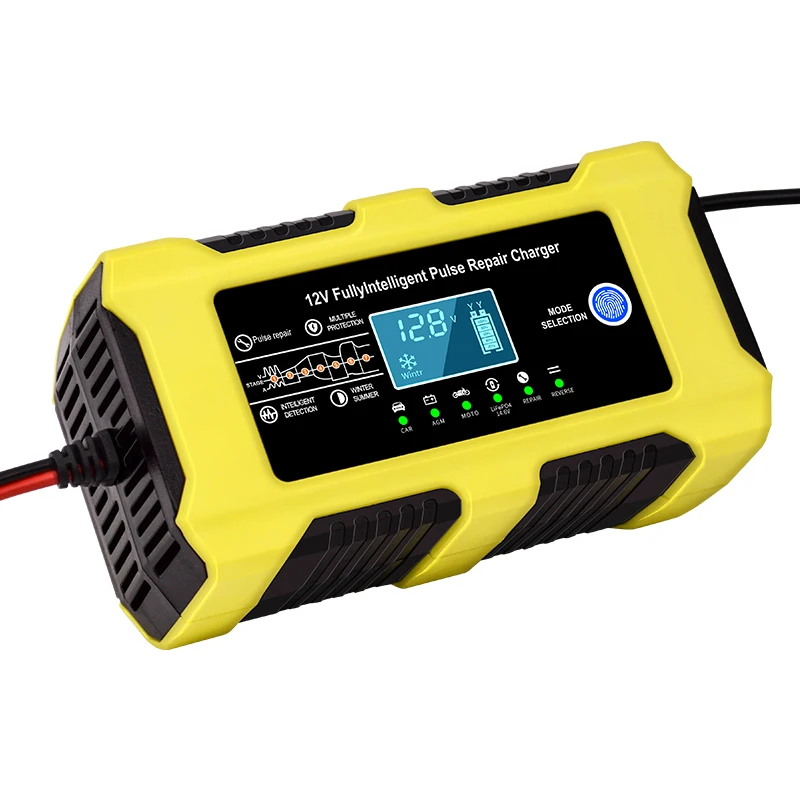 Latest 12V/6A Pulse Smart Charger Automatic Multi-Functional for Lead-Acid Battery Scooters Motorcycles 12V Battery Charger manufacture