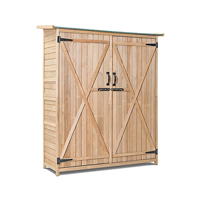 Garden Wooden Storage Shed,wooden Log Store Outdoor Garden Wood Cabinet 