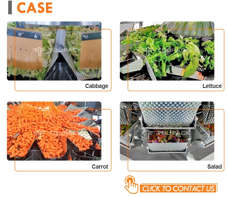 High-Speed Automatic Pouch Packaging Machine with 14 Head Multihead Weigher for Granule Filling in Stainless Steel 304/316