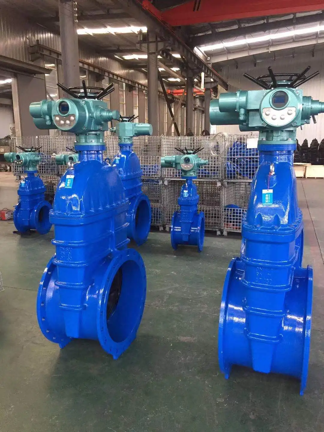 Gate Valve Electrical Signal Motorised Modulating Gate Water Valves 