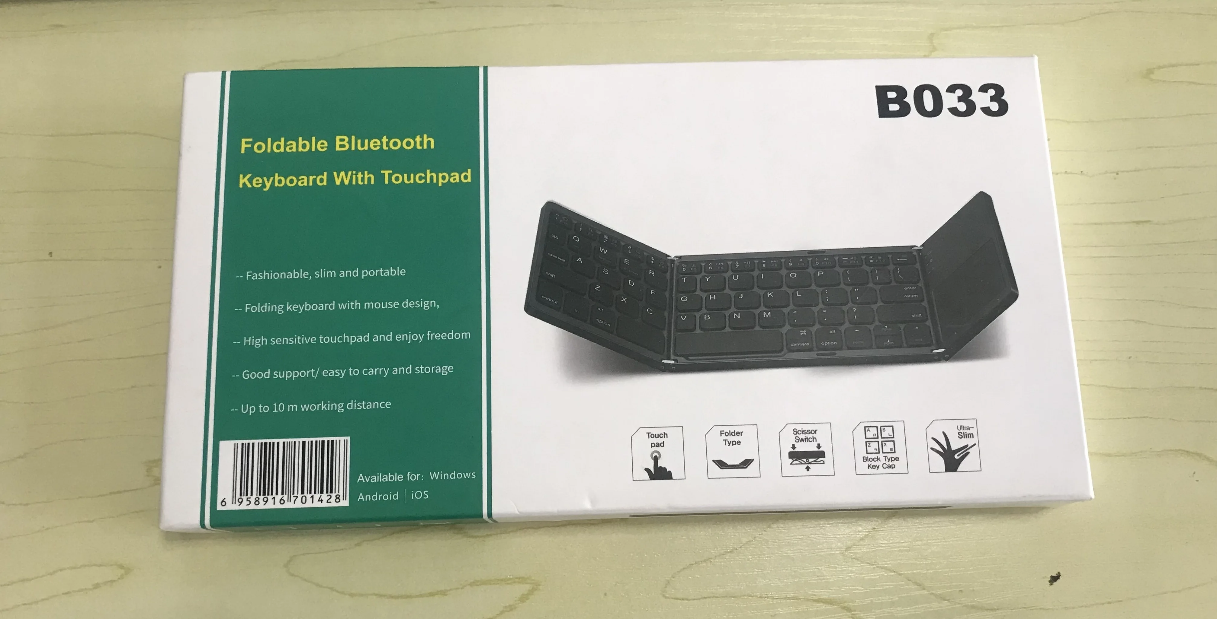  Bluetooth Беспроводная портативная двойная Складная мини-клавиатура для Windows Android iOS телефон планшет тонкая складная клавиатура с