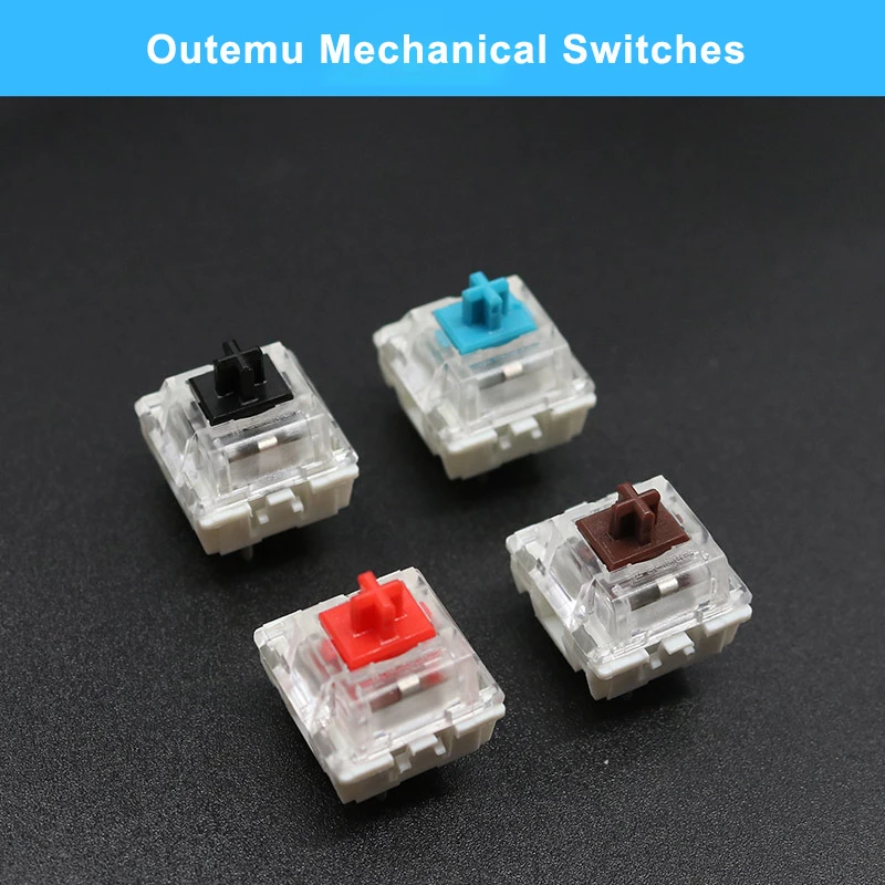 Lotto Interruttori Meccanici Outemu Lineari Argento (SMD) Per Tastiera Gaming, Compatibili Cherry MX