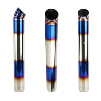 58cm Length Car Exhaust Pipe Muffler Universal Auto Tip Tail Tube Aluminum Alloy For Racing Decoration