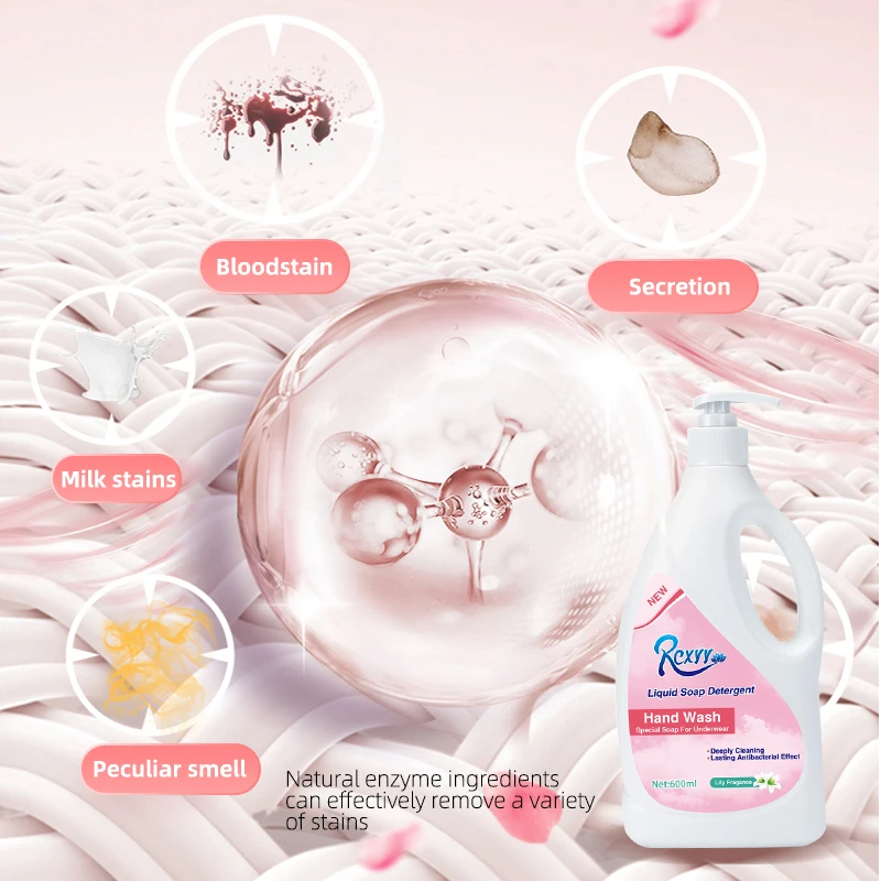 3 en 1 étiquette Conception bébé enzymatique du savon détergent à