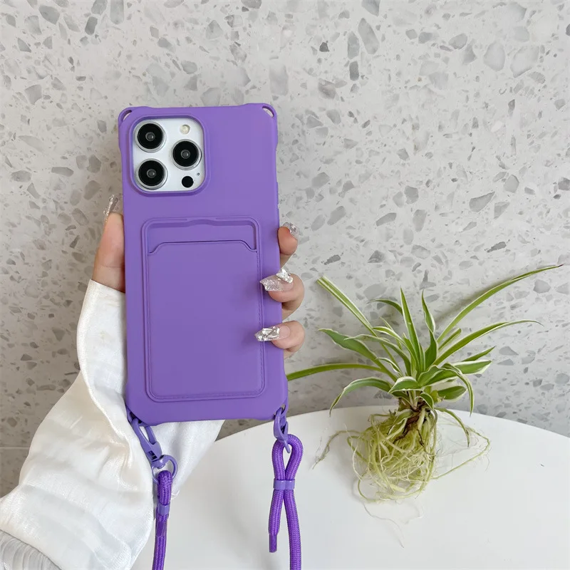 Cover Magnetica Per IPhone 14 Plus Con Collana Regolabile – Custodia In TPU Morbido, Ultra Sottile, Rosa Sabbia - 2