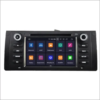 Newnavi 4G RAM 64GB ROM 7 inch car video car audio with BT gps navigation android 10.0 car dvd player for BMW E39