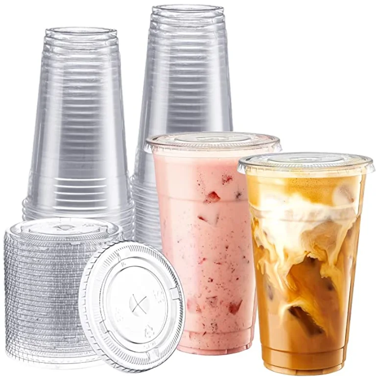 Disposable Transparent Custom Plastic Clear Boba Tea Cup with Lids - China Boba  Cup Disposable and Boba Cup price