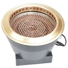 Griglia Elettrica per BBQ con Scarico Fumi Superiore Dorato 220V