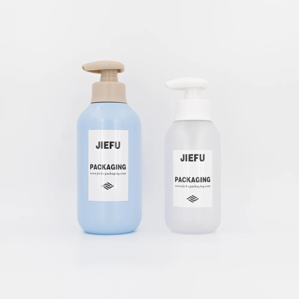Popular 300ML500ML Makaron Color Round Shoulder PET Press Lotion Baby and Child Peach Shaped Pump Head Shampoo and Bath Bottle