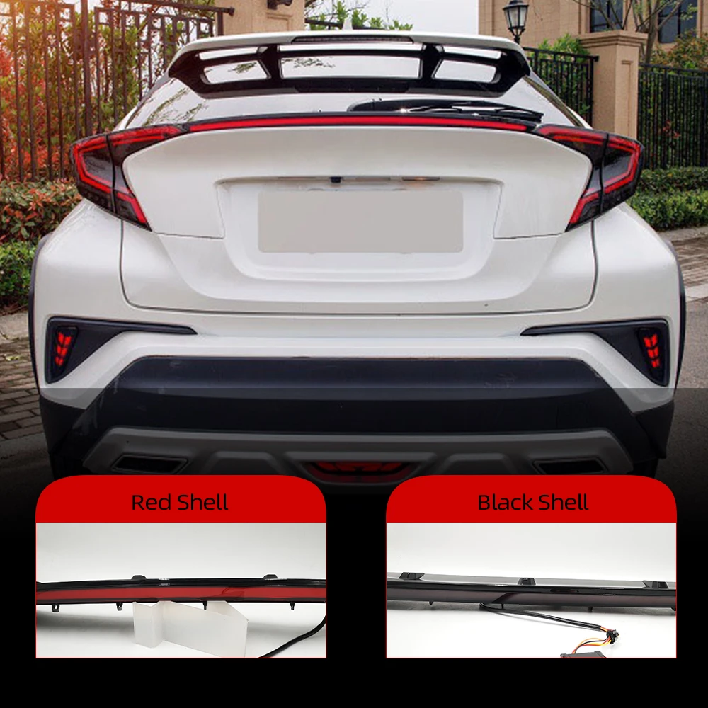 Riflettore LED Posteriore Per Toyota CHR - Sostituzione Diretta, Funzione Stop E Indicatore, Rosso Luminoso