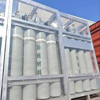 Hechun Direct Supply High Pressure 99.999% D2 Gas Cylinder 47L Seamless Steel  Gas Bottle