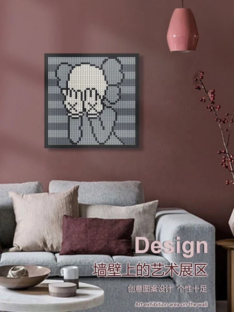 Pixel Art DIY Home Decor Mosaic Puzzle - 48X48 Dots Bricks 1x1