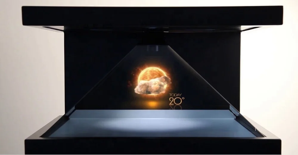 32 Inch 3D Hologram Display for 3D Indoor Advertising,Holographic Display Glass for Pyramid
