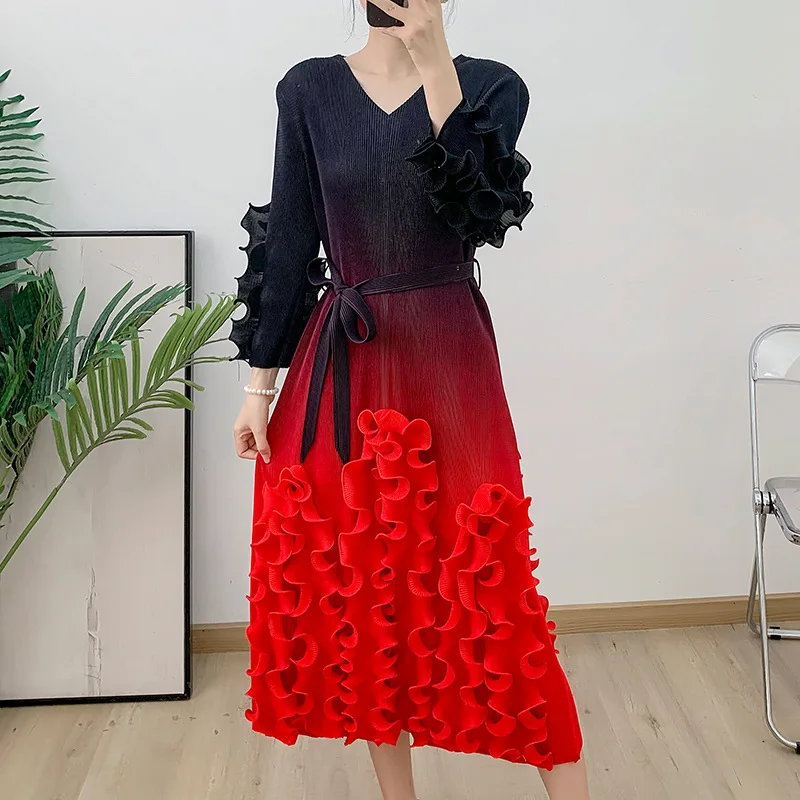 ruffle festival dress Halter lace ruffle backless maxi dress main image 1