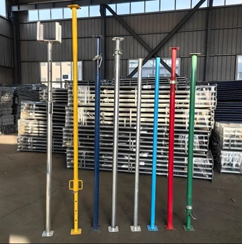 EN 1065 2.2-4.0M Adjustable Telescopic Steel Props with Powder Coating for Concrete Formwork and Scaffolding Support
