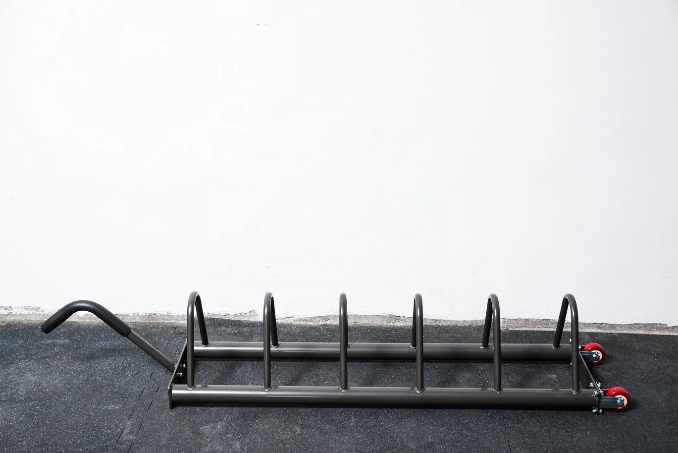 Horizontal Weight Plate Rack Organizer Storage With Steel Frame And