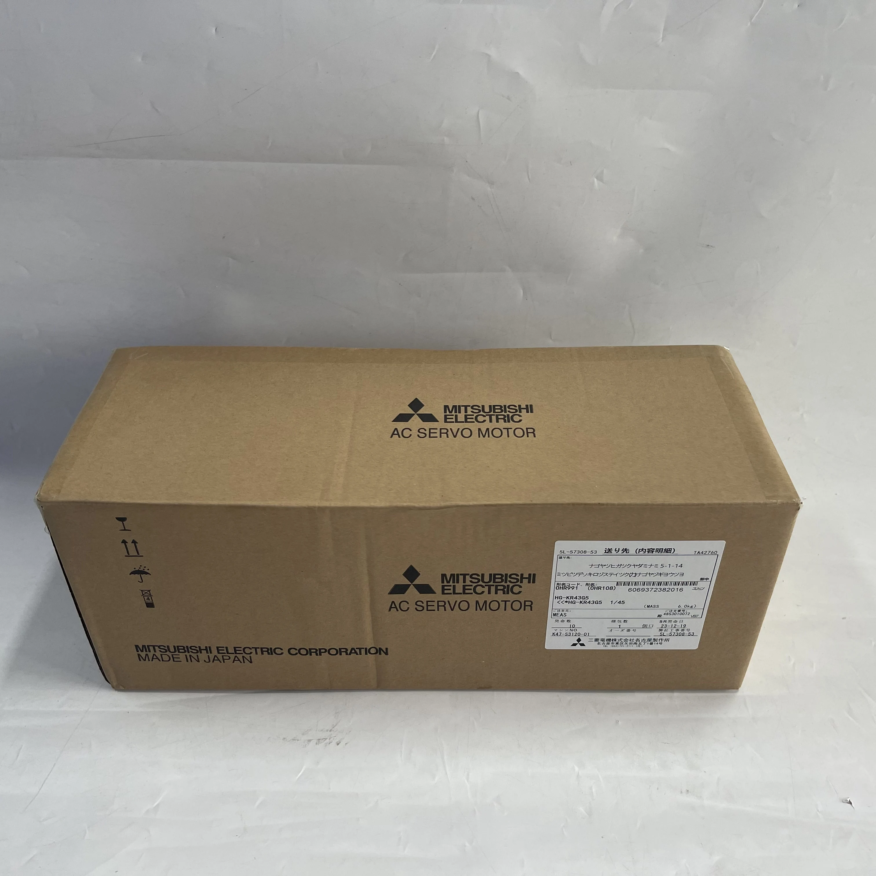 Mitsubishi AC Servo Motor HG-KR43G5 Mitsubishi AC Servo Motor HG-KR43G5