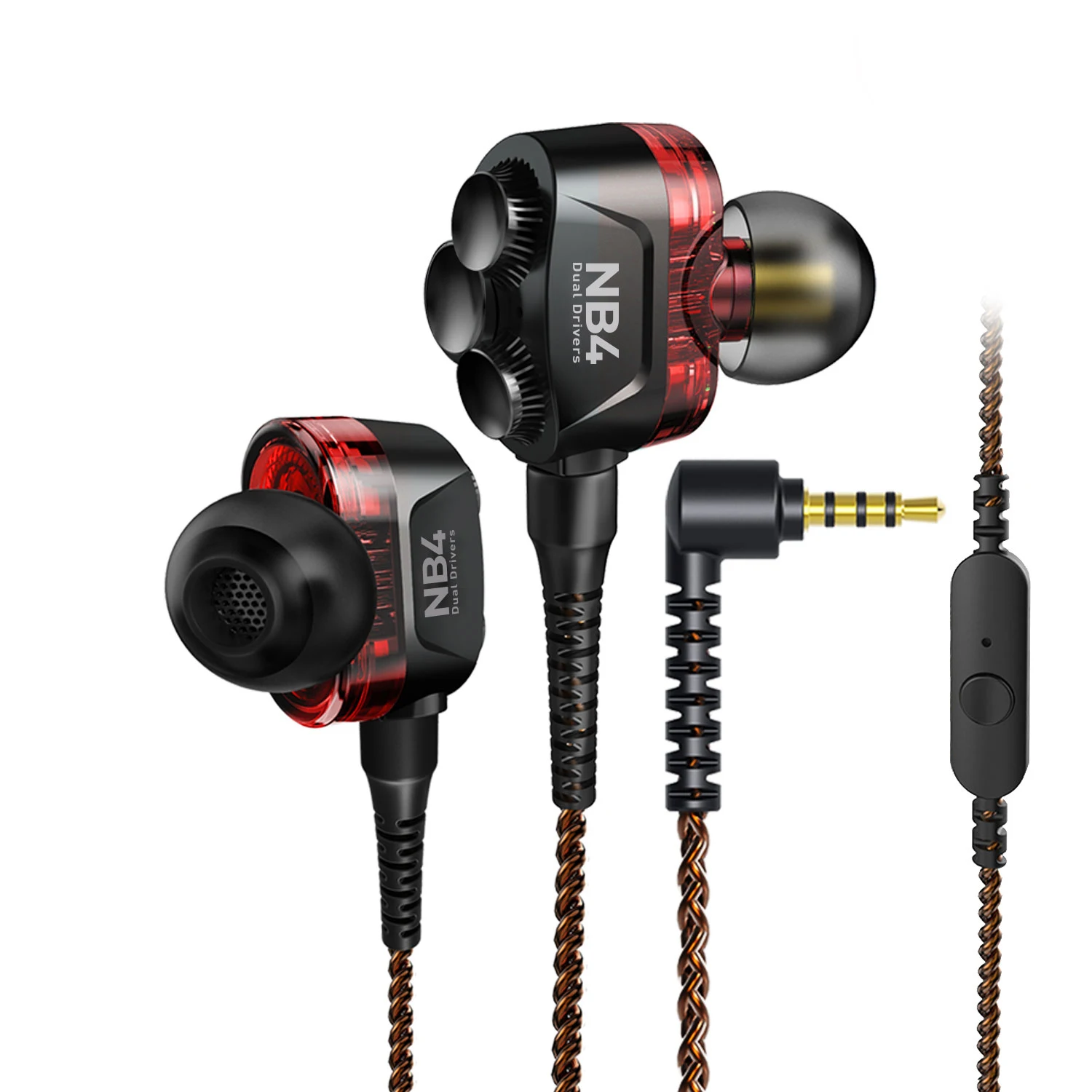 Fro Nb4 Hybrid Headphones Dual Micro 