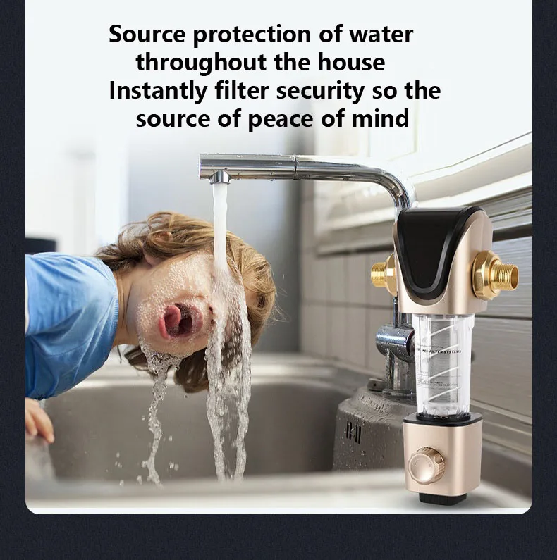 Auto Backwash System Spin Sediment 40 Micron Reusable Flushable Water ...