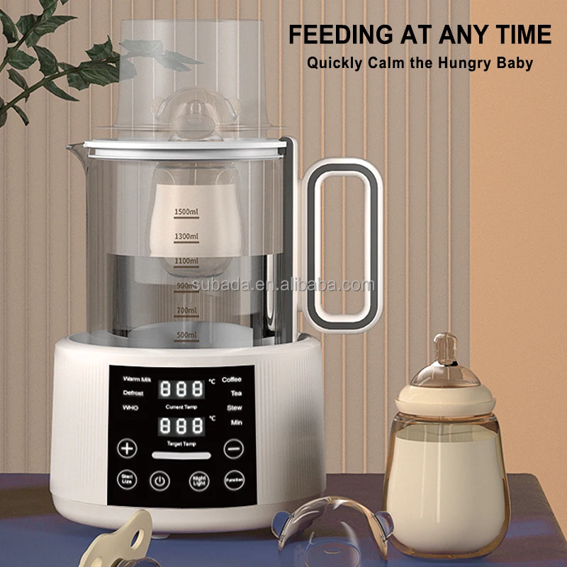 Baby Formula Kettle Fast Bottle Warmer Thermostatic Electric Kettle Computer Glass Oem With