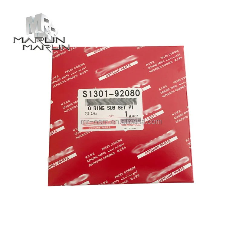 Original J05E Piston Ring STD S1301-92080 Part for SK330-8 Diesel Engine in Construction Machinery Replacement Part