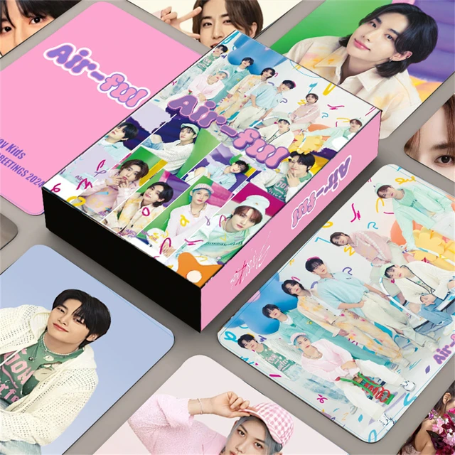 55Pcs/Set KPOP Stray Kids LOMO Cards Japan Season's Greeting 2024 Photocards Han HyunJin Felix Air-ful Postcard Fans Collection