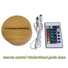 Wood grain base with remote control
