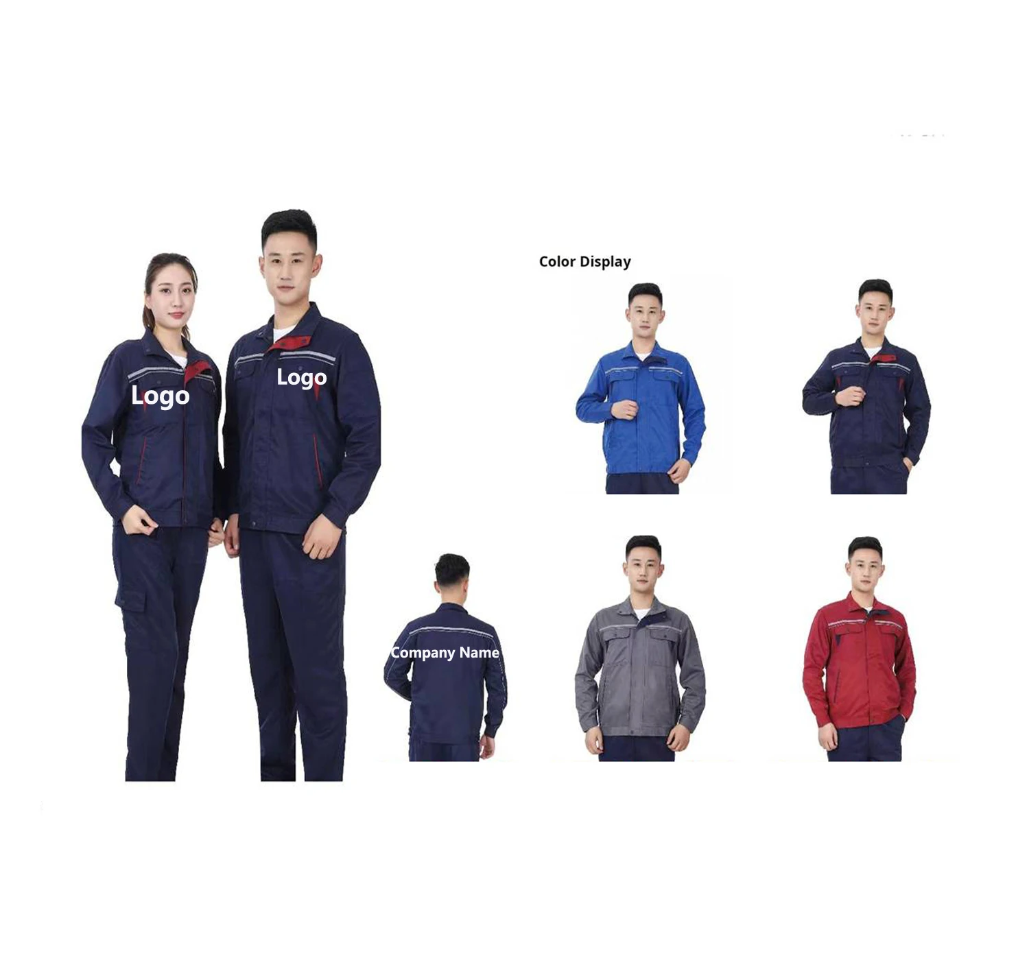 Custom anti-static work clothes men and women auto repair labor protection clothing factory workshop