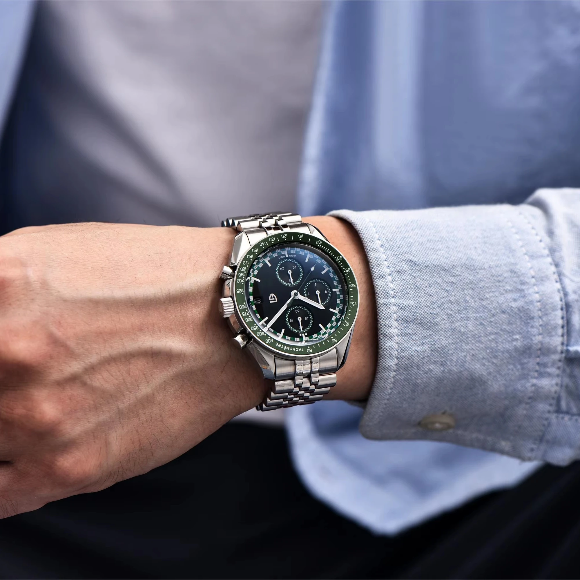 PAGANI DESIGN 【週末セール開催中】 PAGANI DESIGN Men's Chronograph Waterproof Sport Watch, Auto