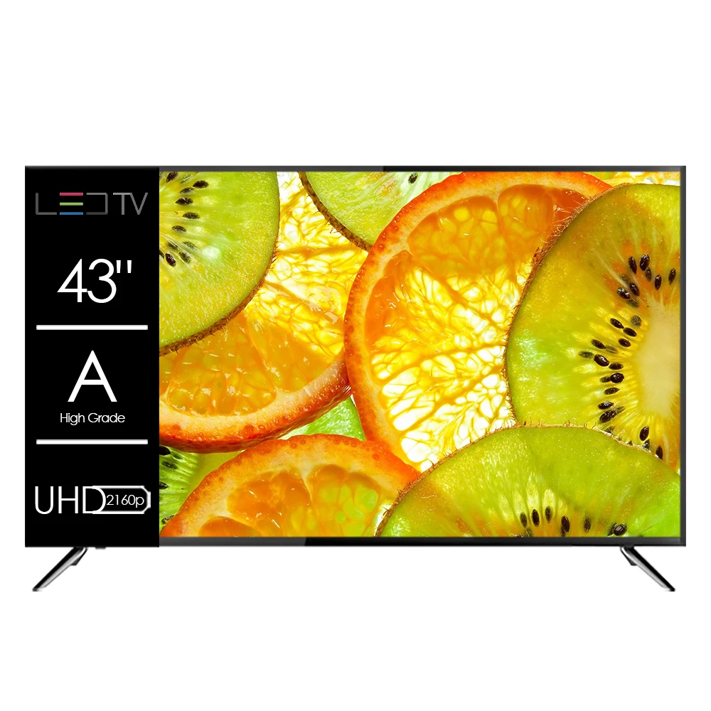 Hitv 43 Inch Televisor Android 14 15 Smart TV 50 55 65inch LED TV Television