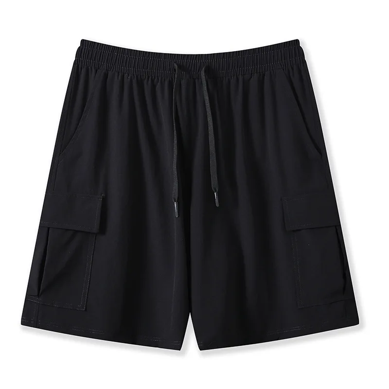Pantaloncini con coulisse da uomo estivi in tinta unita personalizzati con pantaloncini da palestra con tasche653_voghion.com