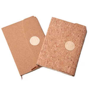Custom Eco-friendly A5 Business Journal Notebook Inner FSC-Certified Cork Cover Gift Logo