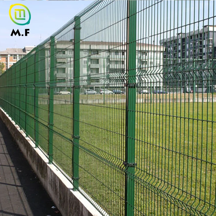 Metal Security Galvanized 3d Curved Welded Wire Mesh Panel Fence for Road Garden Land School Playground