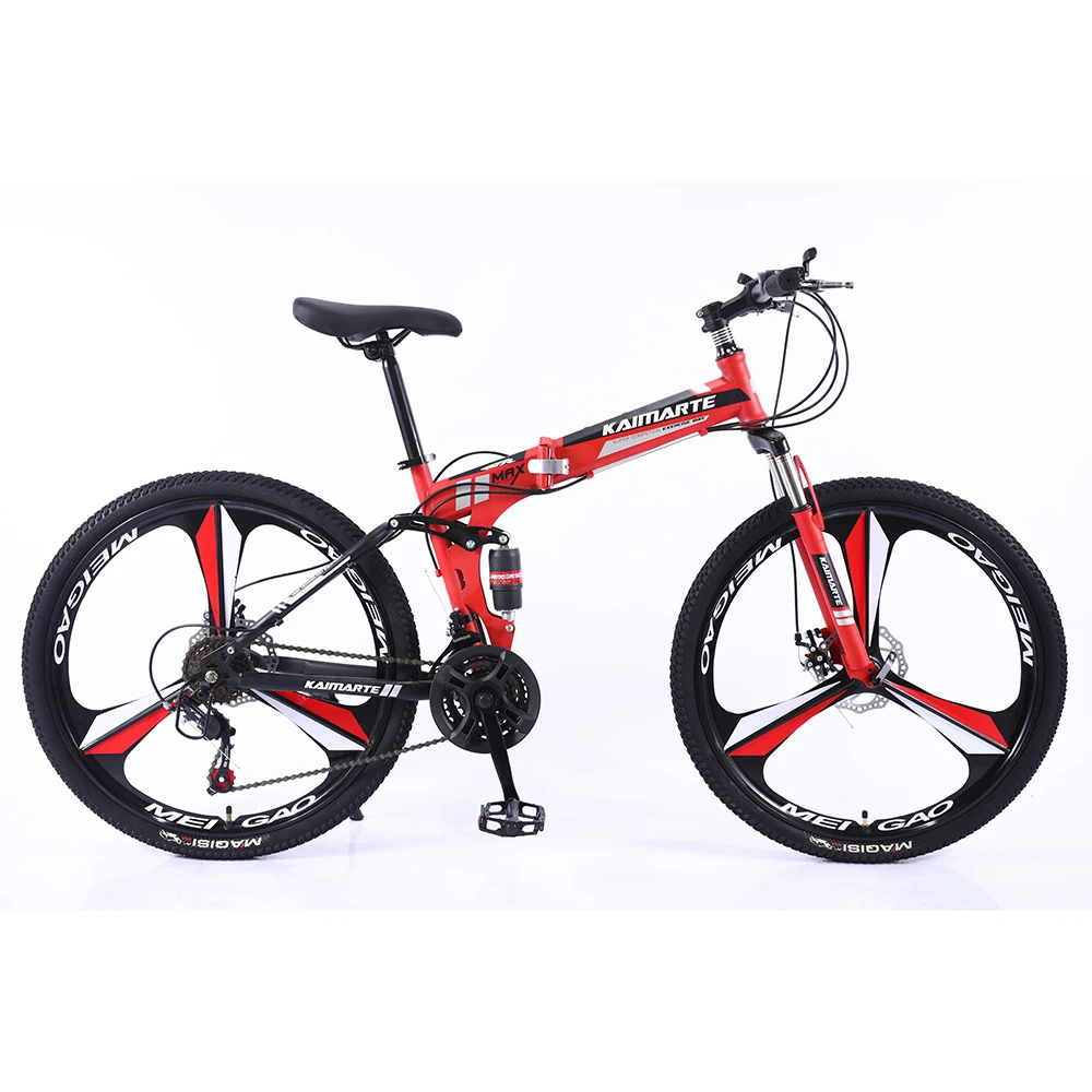フルサスペンションマウンテンバイクMTB折りたたみ自転車26インチ21/24