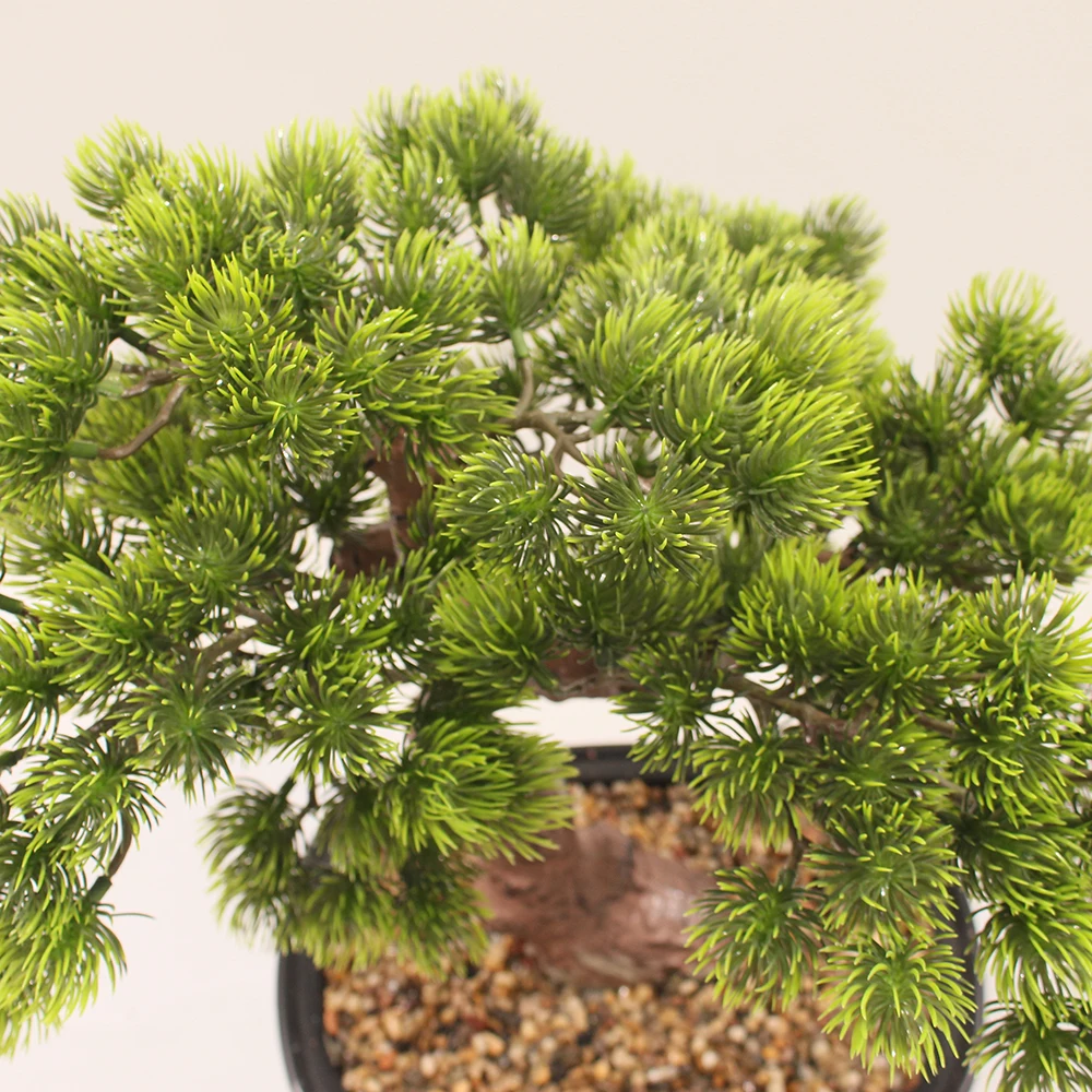 JIAWEI JWT3814 Black Pot Bonsai Tree 40CM PE Environmental Friendly Natural Touch Interior Decoration Home Offices Artificial - Image 2