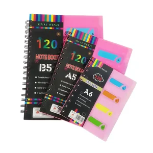 Wholesale Custom School University Notebooks A4 A5 Organize With Divider Tab Laminated