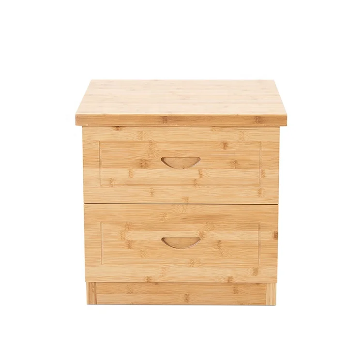 Ночная тумбочка из бамбука с выдвижным ящиком, многофункциональная для спальни, гостиной, ванной комнаты, домашняя мебель, боковой стол