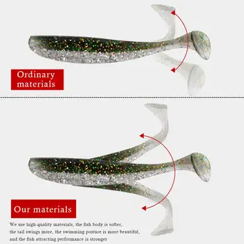 CHEERY Soft Plastics Lure Silicone Baits Arrival Worms Rubber Soft Plastic New 6cm 20pcs/bag PVC Lake Fishing Lure – Soft Lure – view 5