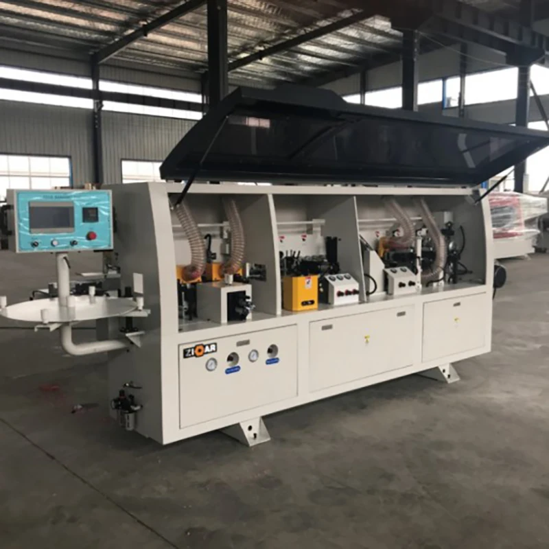ZICAR Fully Automatic 45 Degree Pre Milling Edge Banding Machine Panel Furniture Full Straight Line Edge Bander Bordatrice