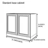 88*90*58 cm Standard base cabinet