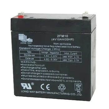 Rechargeable Deep Cycle 4V10Ah 2FM10 General Usage AGM Lead acid battery