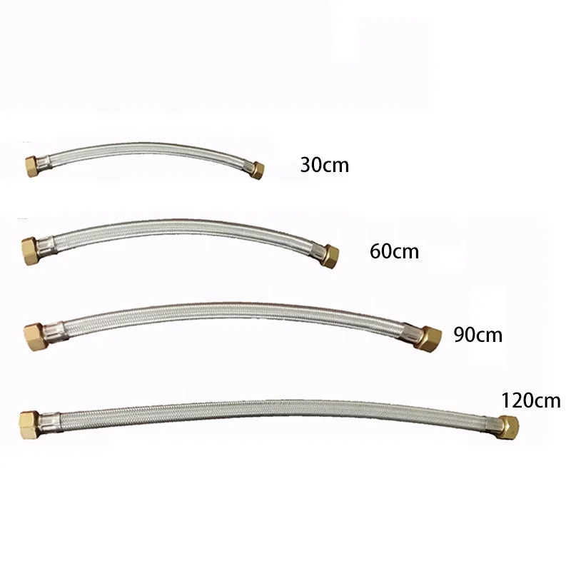 Individuell gestaltete hochwertige Wasserversorgungsschläuche aus Edelstahl 304 Drahtgeflecht, flexible Schläuche für Toiletten