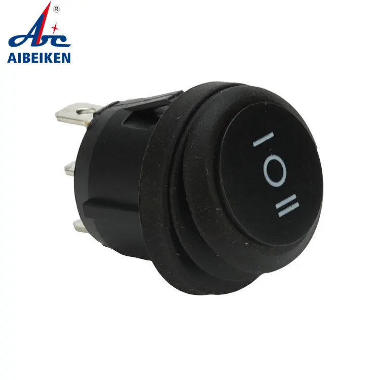 High Quality Factory Price Round Rocker Switch on Off on 3 Position Waterproof Rocker Switch