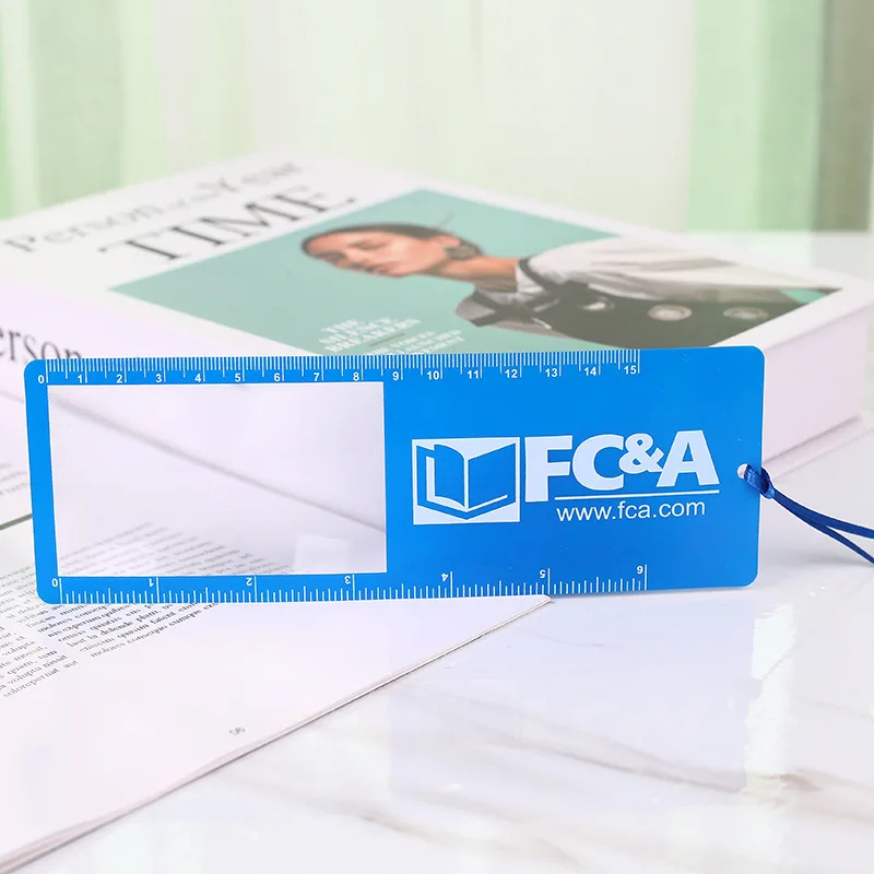 140*38mm Pvc Bookmark Name Ruler Hw801 3x Magnifier Card New Design ...