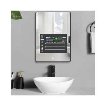 HZD Bathroom WIFI Touch Screen Android 12 Smart Magic Mirror glass