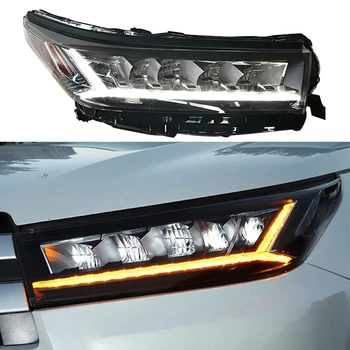 YBJ Car Accessories For TOYOTA Highlander LED Headlight Assembly Front Lamp Full LED 2015-2018 turning light Kluger headlamp