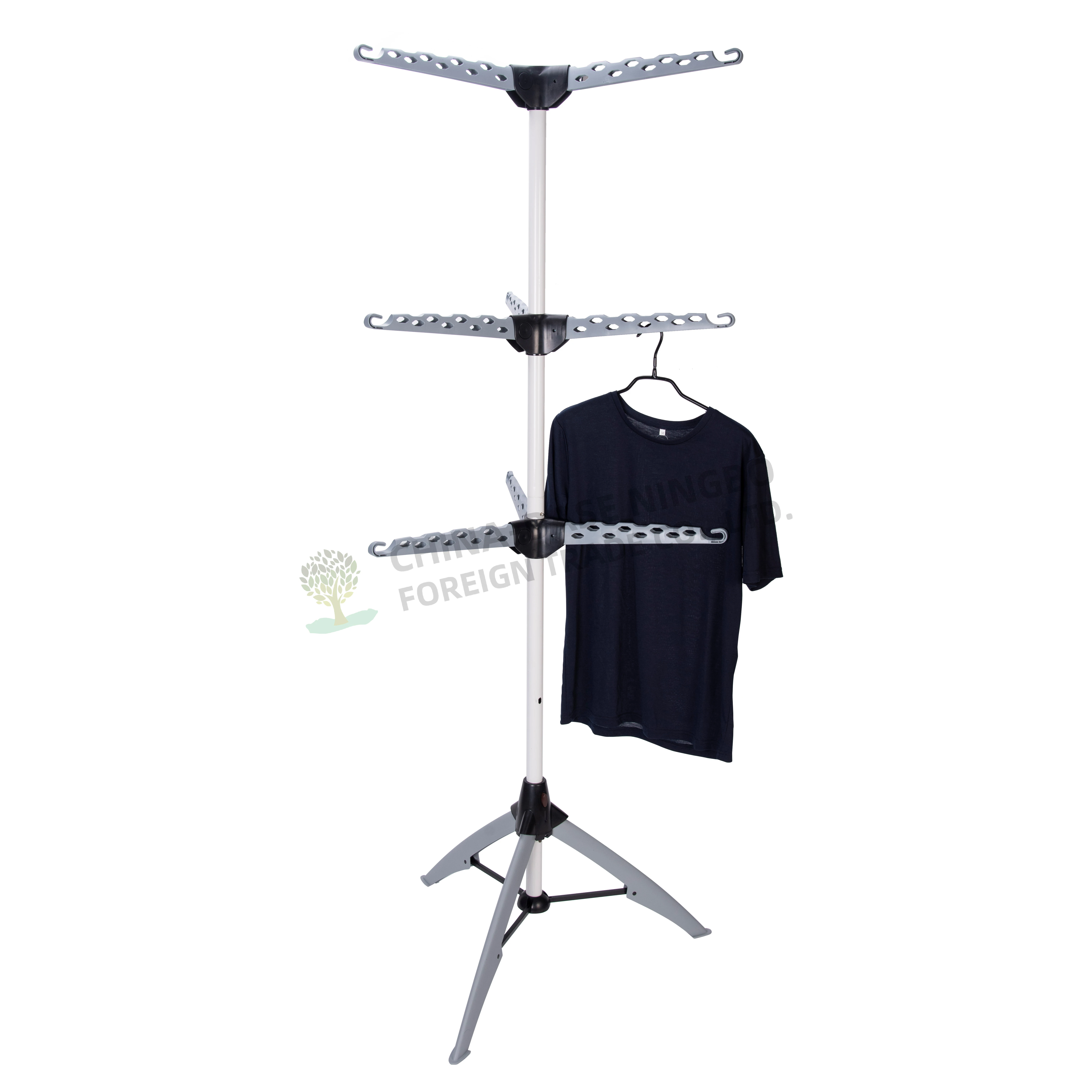 3tier Folding Hanging Clothes Drying Racks Rotating Garment Racks